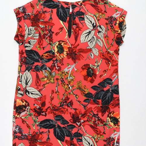 Next Women's Red Floral Dress Size 14