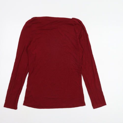 Oasis Women's Red Long Sleeve Top S