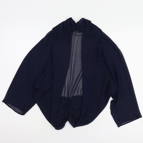 Roman Women's Blue Chiffon Wrap Blouse Size 18