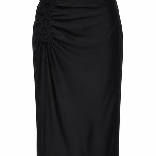 Urban Outfitters Women's Black Midi Pencil Skirt