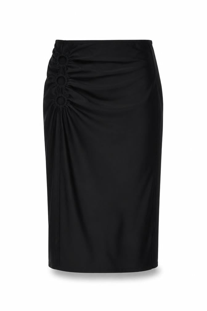 Urban Outfitters Women's Black Midi Pencil Skirt