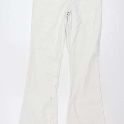 Noisy May Women's White Flared Jeans Size 30