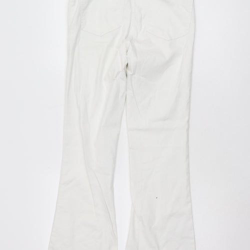 Noisy May Women's White Flared Jeans Size 30