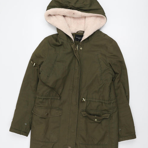 Brave Soul Women's Green Parka Jacket Size 8