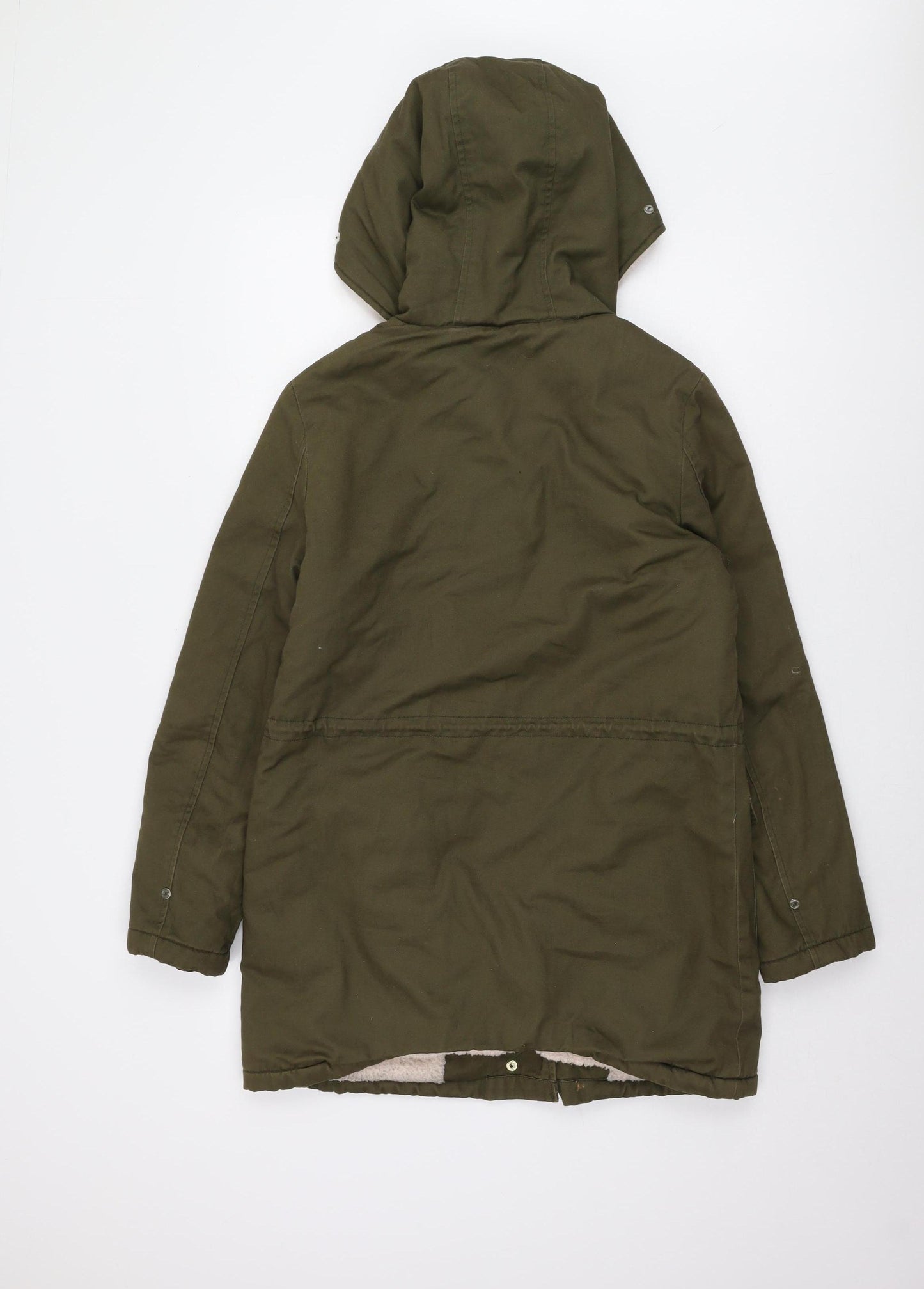 Brave Soul Women's Green Parka Jacket Size 8