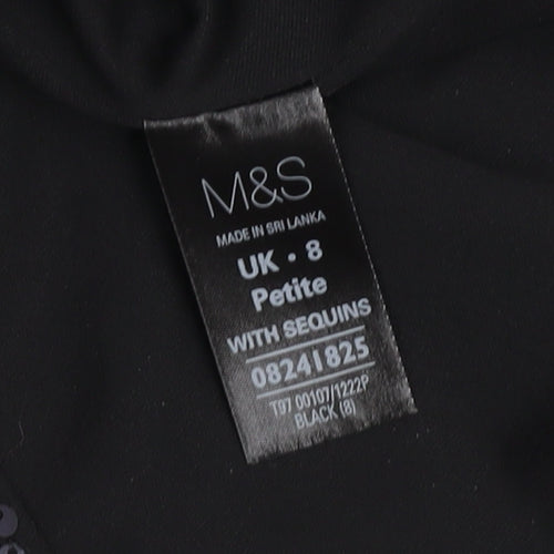 Marks and Spencer Women's Black Sequin Dress, UK 8