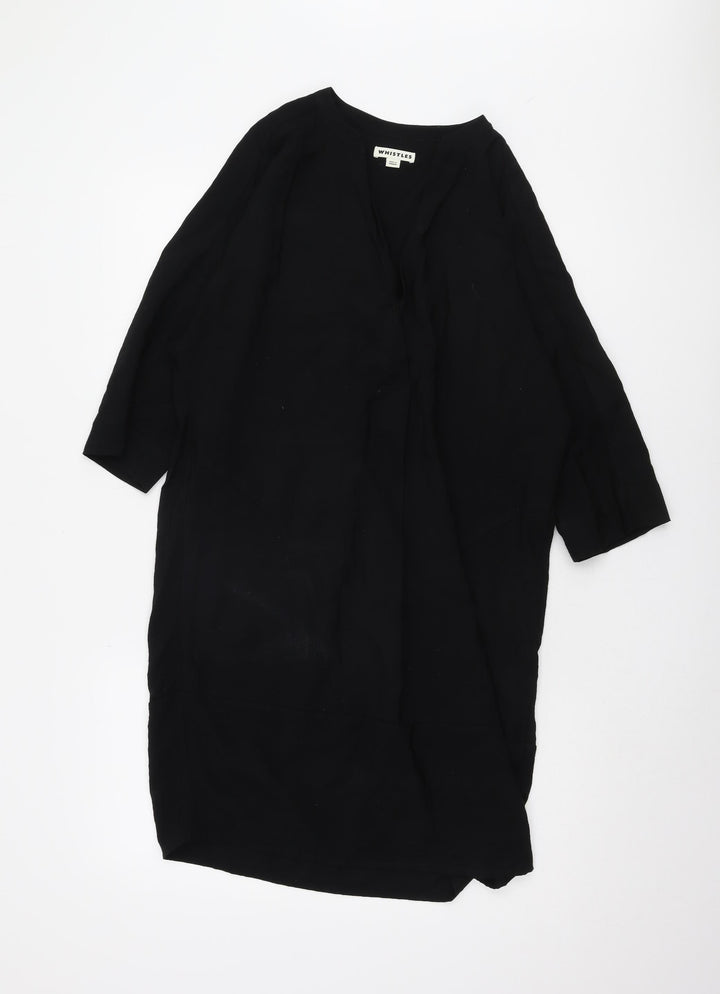 Whistles Women's Black Dress, Size S, Viscose Blend