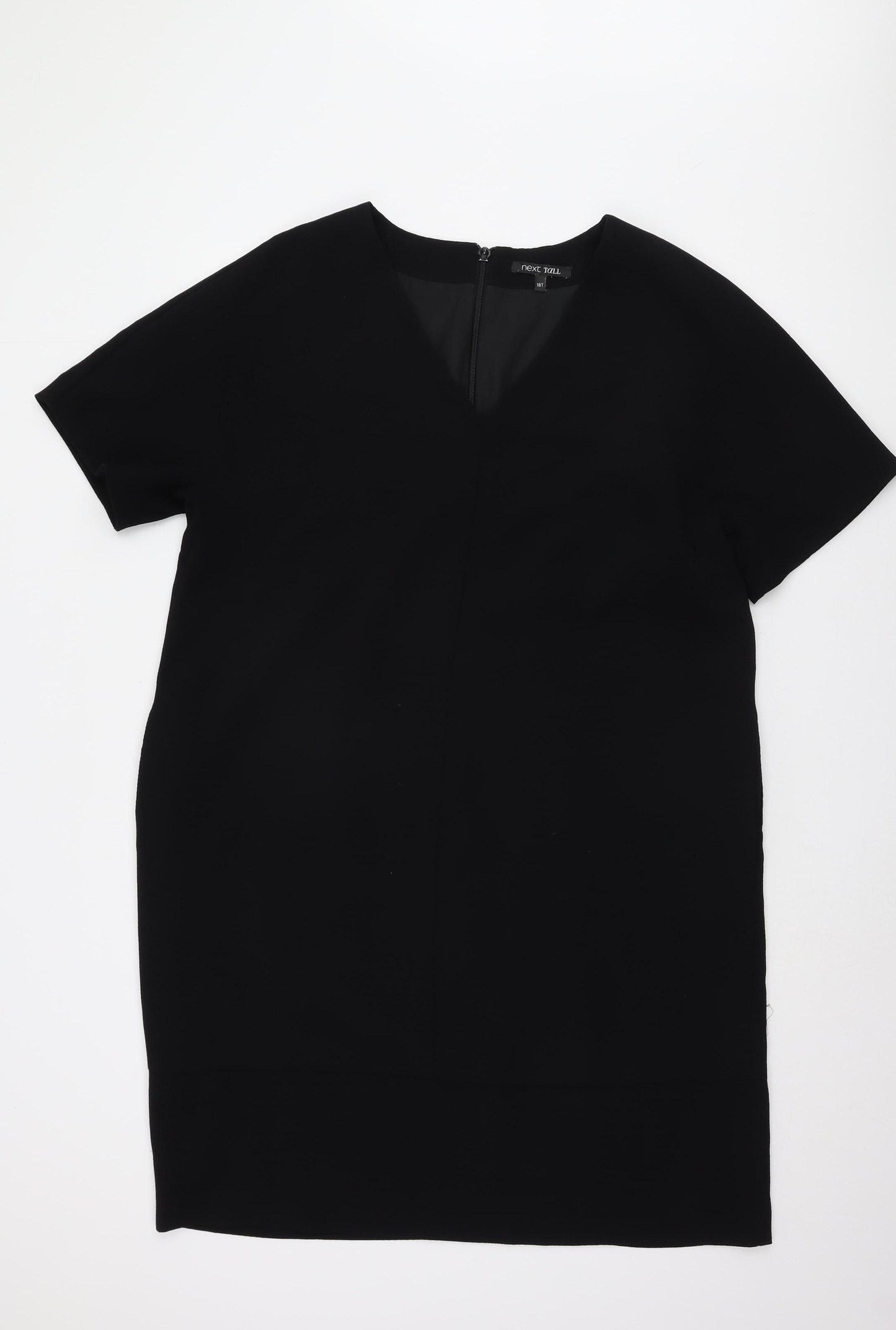 Next Women's Black Shift Dress UK Size 18 Knee Length