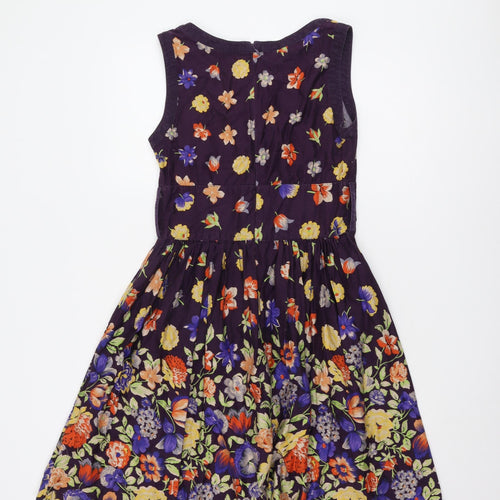 MNG Women's Multicoloured A-Line Floral Dress Size 10