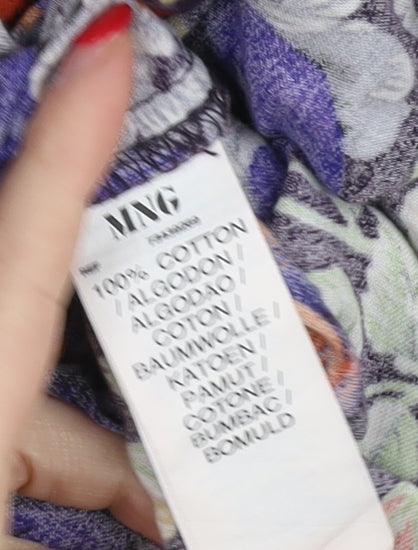 MNG Women's Multicoloured A-Line Floral Dress Size 10