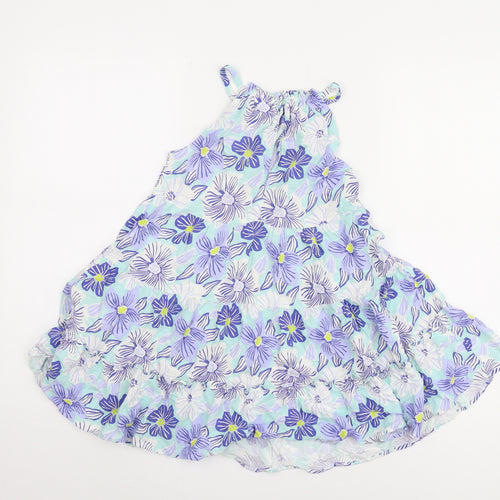 Zara Girls Multicoloured Floral Halter Dress, Size 8