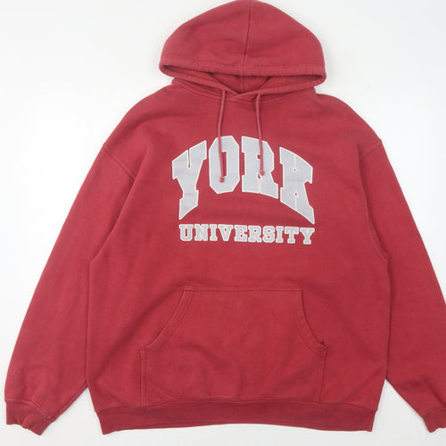 Starworld Red Unisex XL Pullover Hoodie University Logo