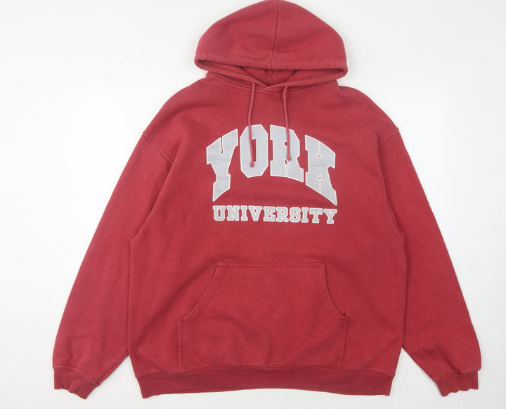 Starworld Red Unisex XL Pullover Hoodie University Logo