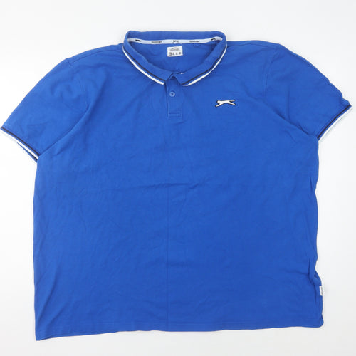 Slazenger Men's Blue Polo Shirt 4XL Short Sleeve