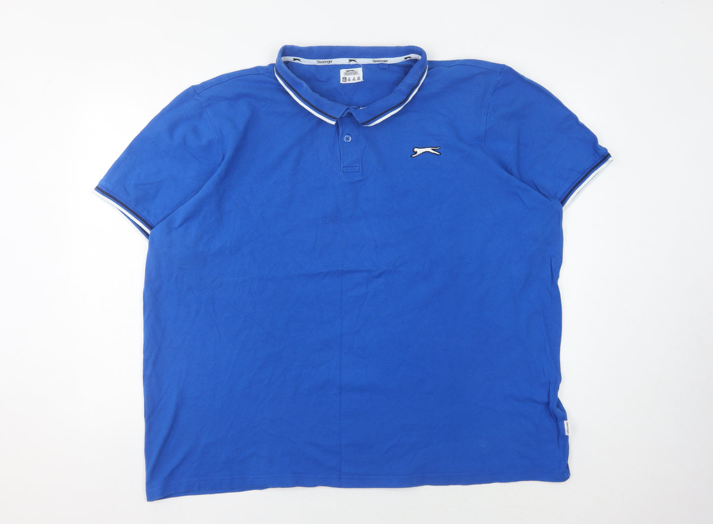 Slazenger Men's Blue Polo Shirt 4XL Short Sleeve
