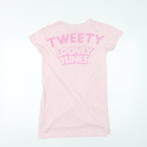 Tweety Looney Tunes Girls Pink Nightshirt Size 12 Graphic