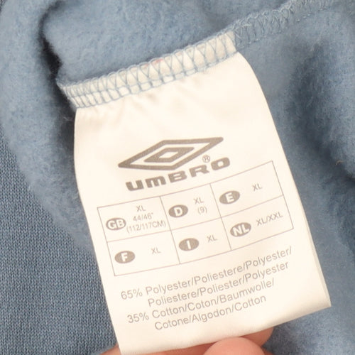 Umbro Men's Blue XL Full Zip Hoodie