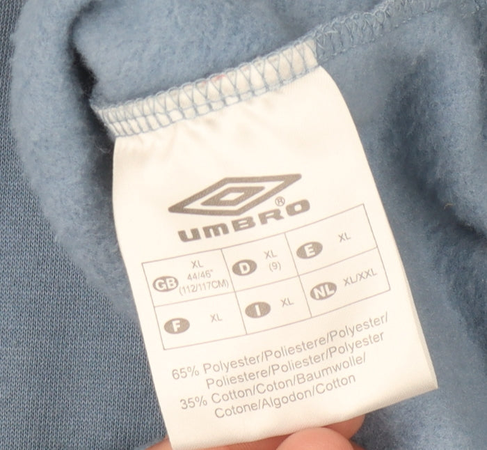 Umbro Men's Blue XL Full Zip Hoodie