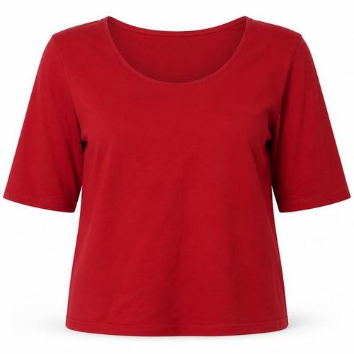 Precis Women's Red T-Shirt, Size L, 3/4 Sleeve, Casual