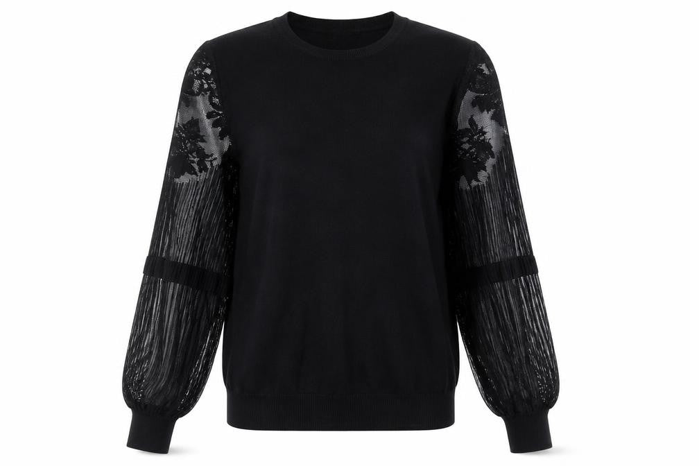 Front view of Klass Women's Black jumper, size M