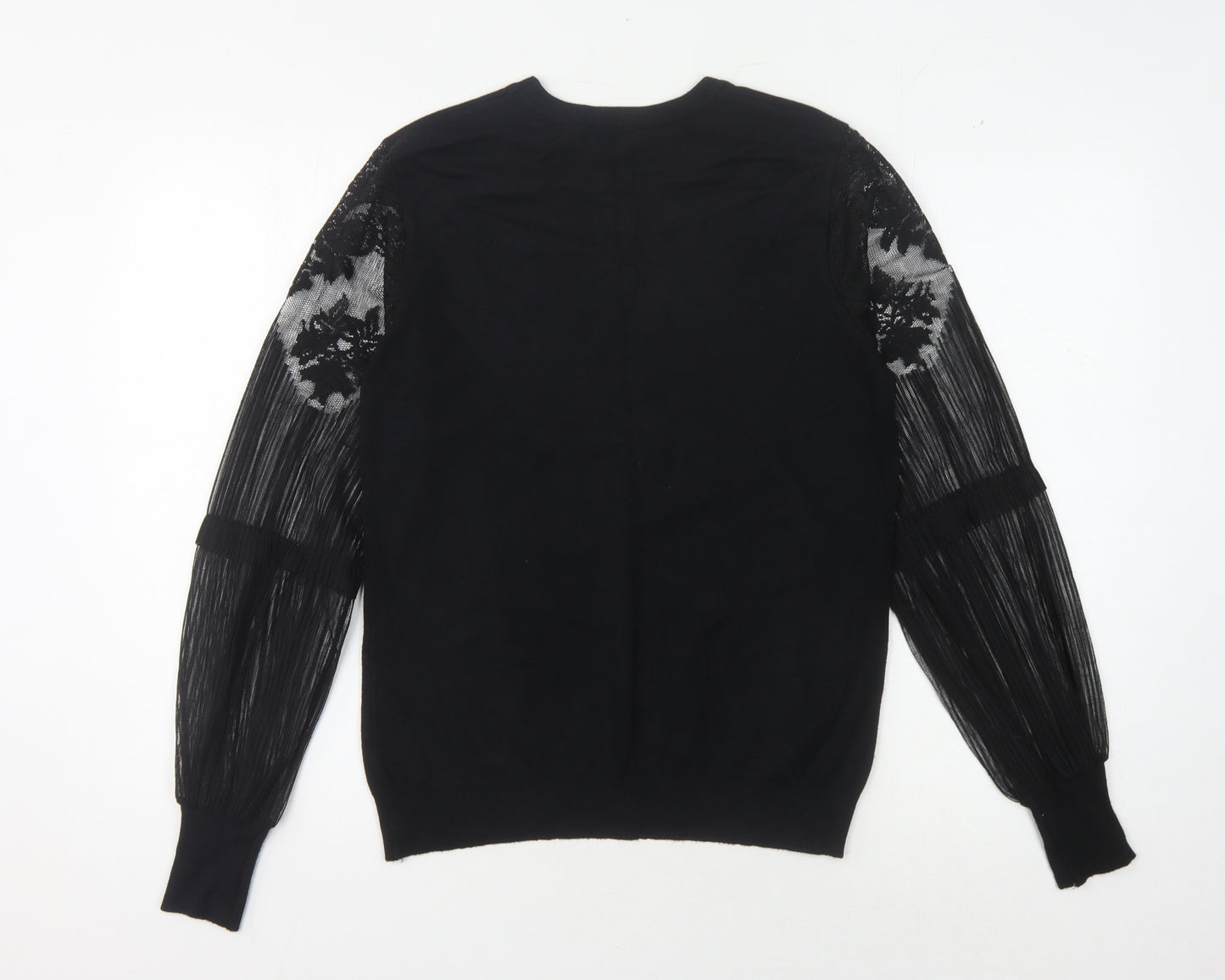 Klass Women's Black Pullover Jumper Size M