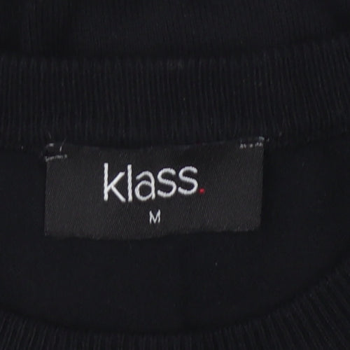 Klass Women's Black Pullover Jumper Size M
