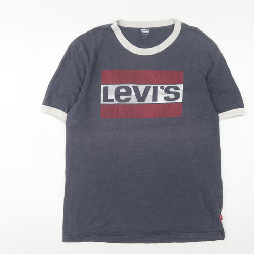 Levi's Men's Blue Graphic Print T-Shirt M