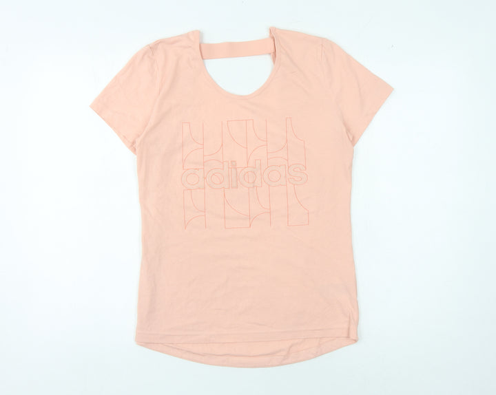 Adidas Women's Pink M Basic T-Shirt Climalite