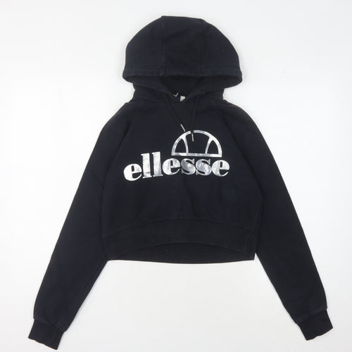 Ellesse Women’s Black Hoodie, Size 8, Pullover