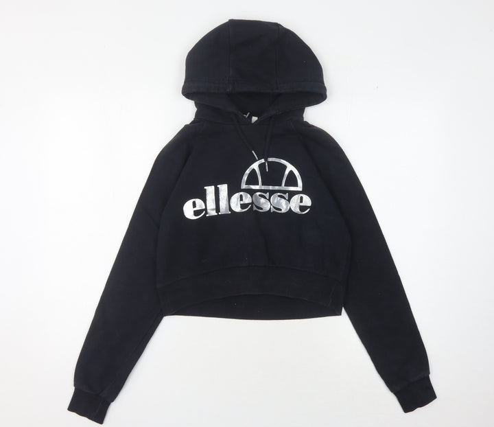 Ellesse Women’s Black Hoodie, Size 8, Pullover