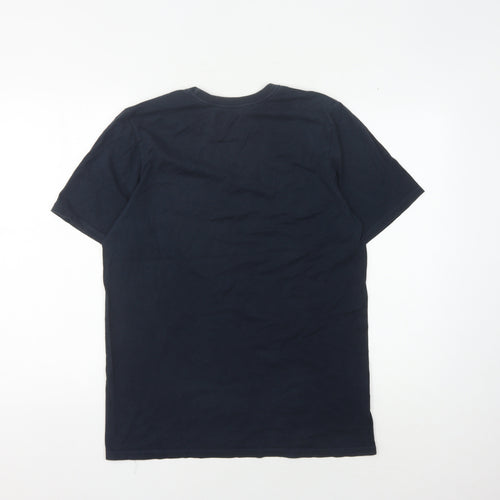 Nike Men's Blue Athletic Crew Neck T-Shirt Size M