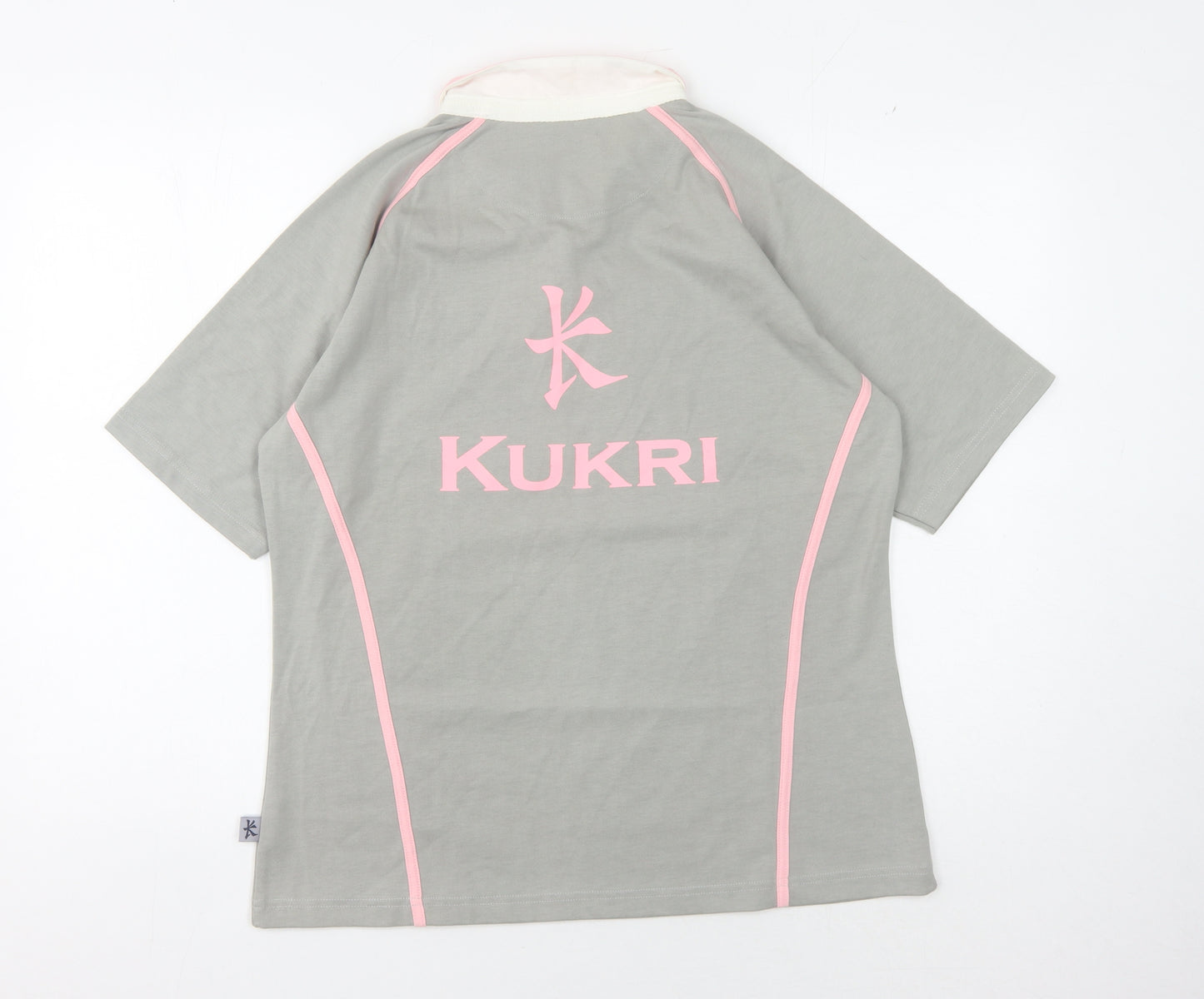 Kukri Women's Grey Collared Activewear Top Size 18