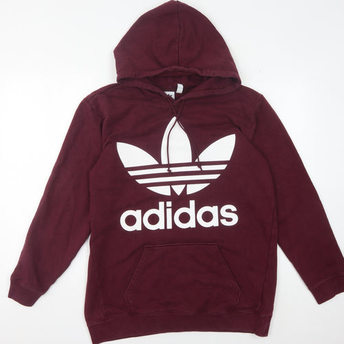 Adidas Women's Red Pullover Hoodie Size 12