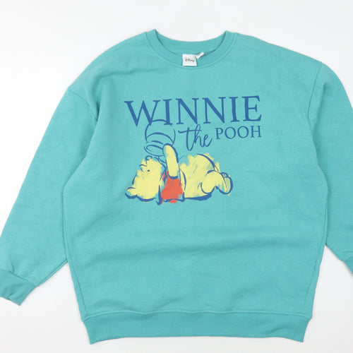 Disney Unisex Green Winnie the Pooh Sweatshirt S