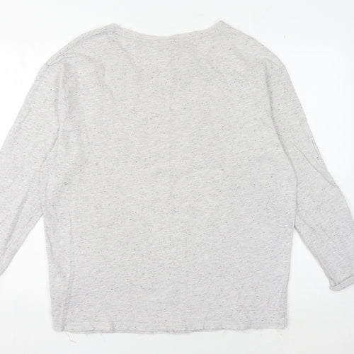Harry Potter Grey Hogwarts Long Sleeve T-Shirt L
