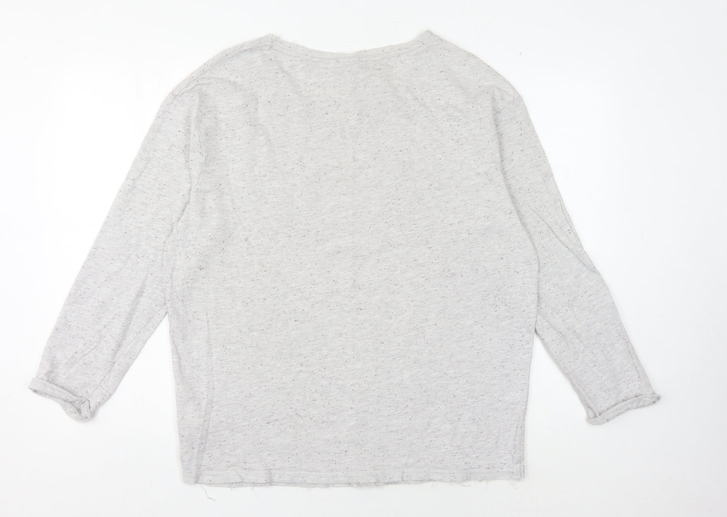 Harry Potter Grey Hogwarts Long Sleeve T-Shirt L