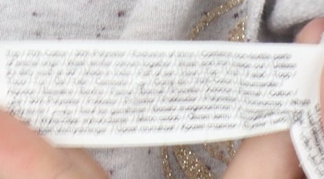 Harry Potter Grey Hogwarts Long Sleeve T-Shirt L