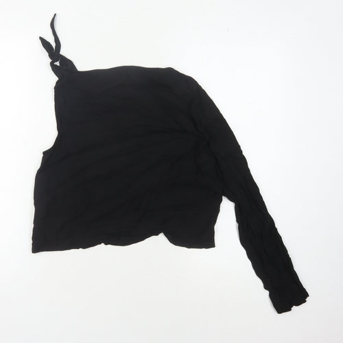 Zara Womens Black One Shoulder Top - Size S