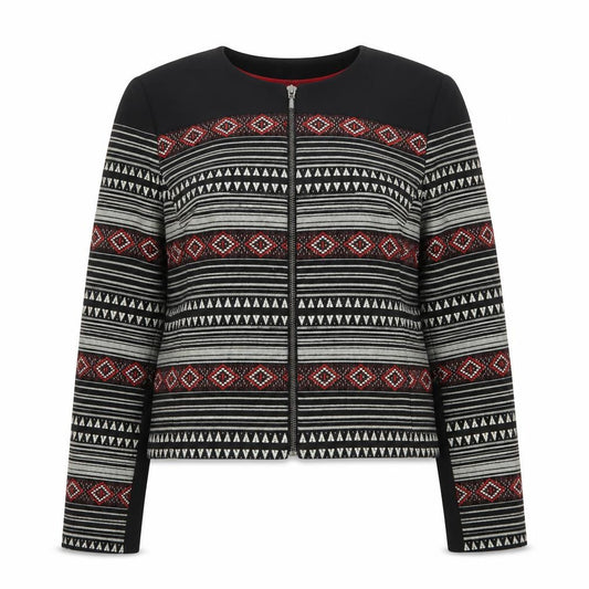Front view of Marks & Spencer Women's Multicoloured Geometric Jacket