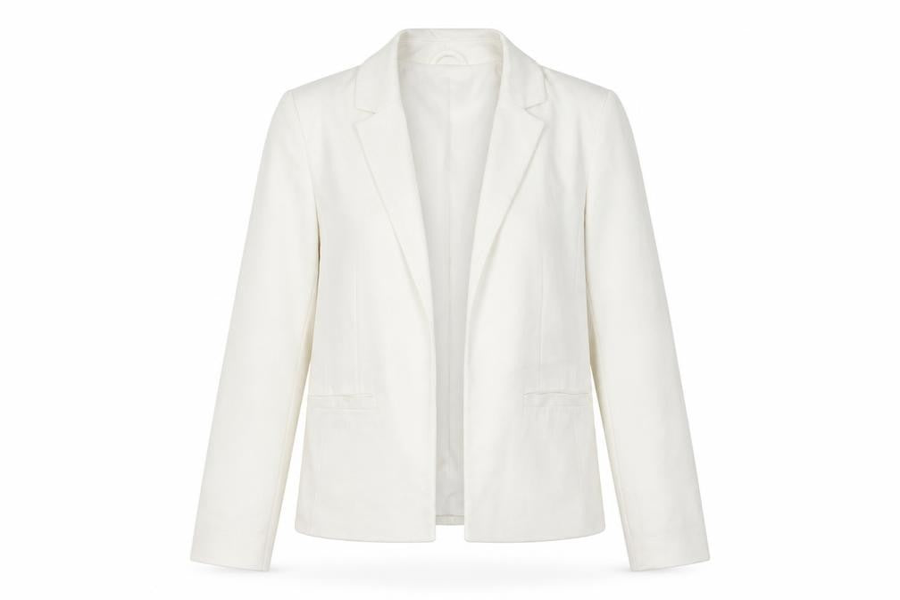 Front view of Miss Selfridge Women's White Blazer, size 6