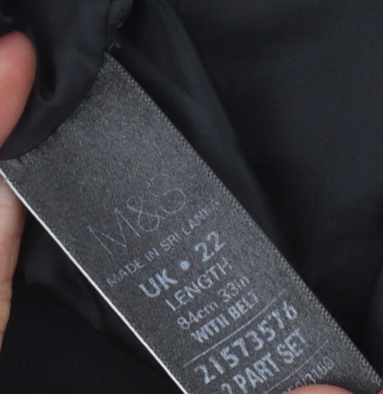 Marks and Spencer Women's Black Long Skirt Size 22