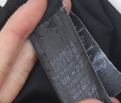 Marks and Spencer Women's Black Knee Length Pencil Skirt