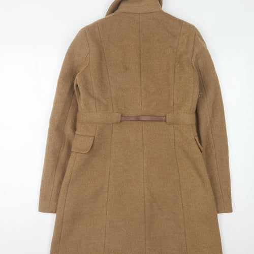 La Redoute Women's Brown Coat Size 10 Polyester Wool