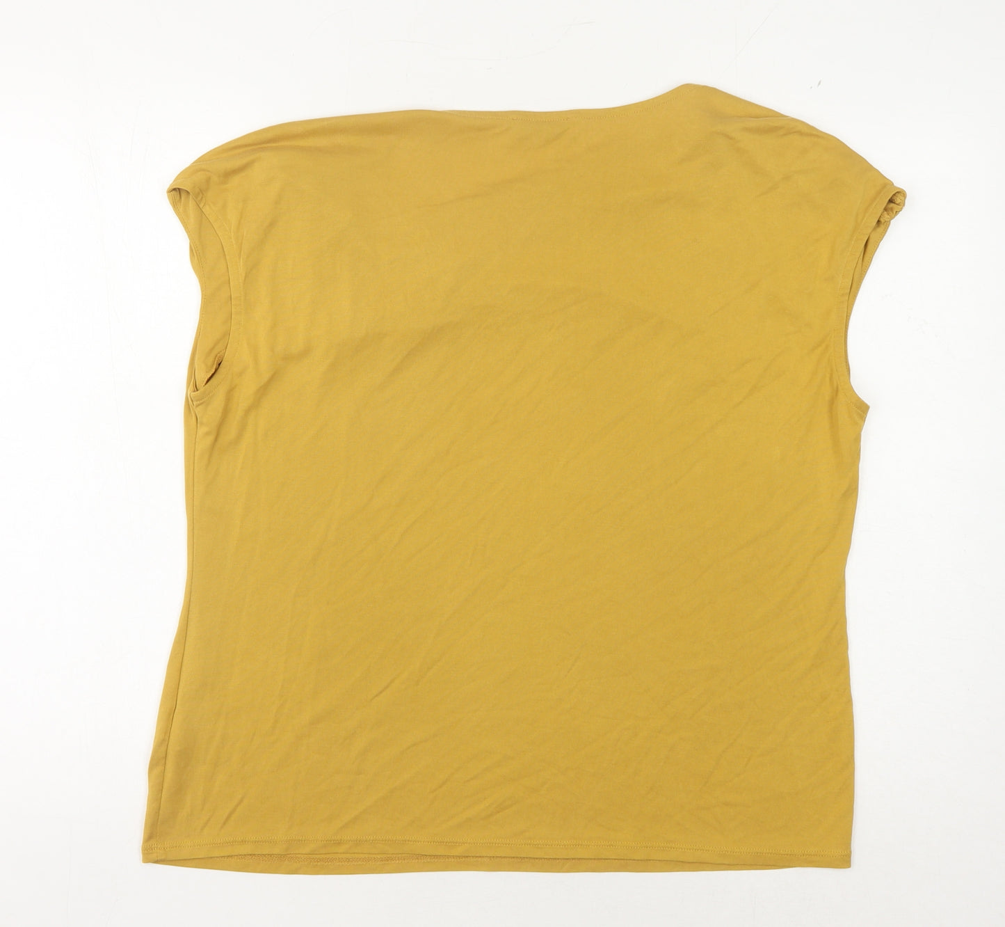 Marks and Spencer Women's Gold Boat Neck Top