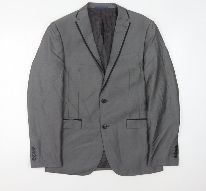 Next Men's Grey Blazer Jacket 40R New With Tags