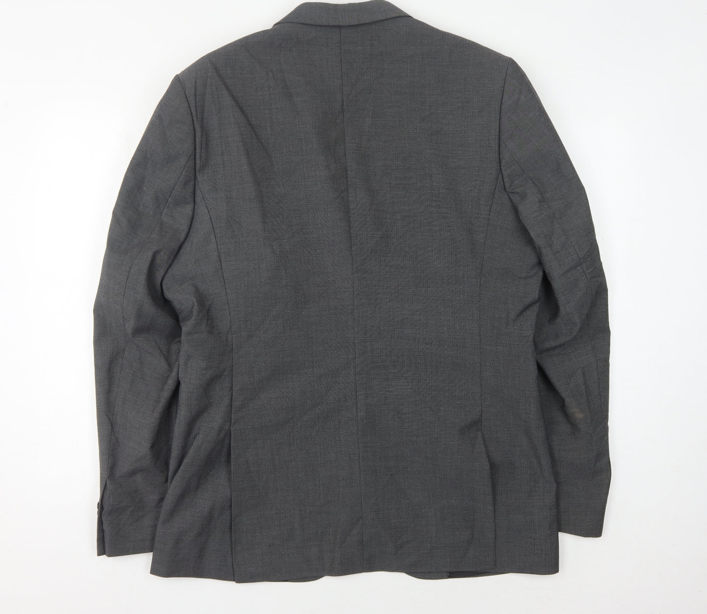 H&M Men's Grey Blazer 44 Regular Fit
