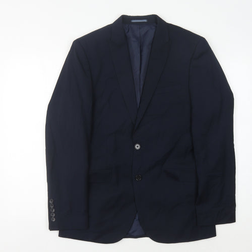 ONESIX5IVE Men's Blue Slim Fit Blazer 38R