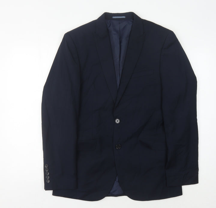 ONESIX5IVE Men's Blue Slim Fit Blazer 38R
