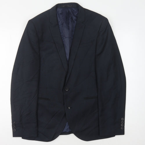 Next Men's Navy Blazer 40R Regular Single-Breasted Formal