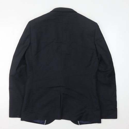 Next Men's Navy Blazer 40R Regular Single-Breasted Formal